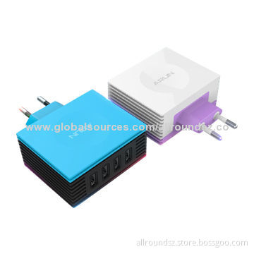 Chargers for iPhone, 4 USB Output, 4.2A Output, 60*31.5*71.5mm Size